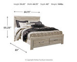 Bellaby Platform Bed with 2 Storage Drawers