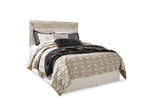 Bellaby Panel Headboard with Mirrored Dresser and Chest