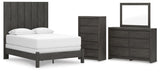 Fraluna Panel Bed, Dresser, Mirror and Chest