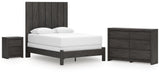 Fraluna Panel Bed, Dresser and Nightstand
