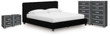 Zuraleus Upholstered Bed, 2 Chests and 2 Nightstands