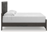 Prendonea Panel Bed and 2 Nightstands