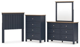 Landocken Panel Headboard, Dresser, Mirror and Chest