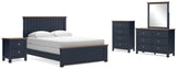 Landocken Panel Bed, Dresser, Mirror, Chest and Nightstand