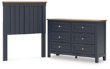 Landocken Panel Headboard and Dresser