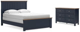 Landocken Panel Bed and Dresser