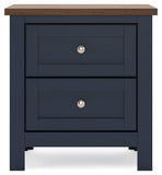 Landocken Panel Headboard and 2 Nightstands