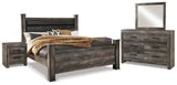 Wynnlow Poster Bed, Dresser, Mirror and 2 Nightstands