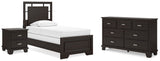 Covetown Panel Bed with Dresser and Nightstand