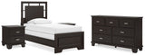 Covetown Panel Bed, Dresser and 2 Nightstands