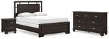 Covetown Panel Bed with Dresser and Nightstand
