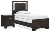 Covetown Panel Bed and Nightstand