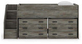 Frandern Loft Bed with Drawer Storage