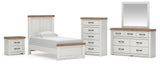 Savonport Panel Bed, Dresser, Mirror, Chest and Nightstand