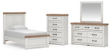 Savonport Panel Bed, Dresser, Mirror and Chest