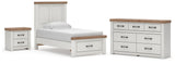 Savonport Panel Storage Bed, Dresser and Nightstand