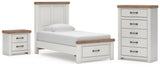 Savonport Panel Storage Bed, Chest and Nightstand