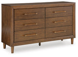 Lyncott Upholstered Bed with Dresser