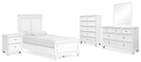 Fortman Panel Bed, Dresser, Mirror, Chest and Nightstand