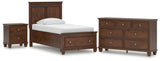 Danabrin Panel Storage Bed, Dresser and Nightstand