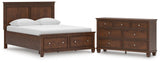 Danabrin Panel Storage Bed and Dresser