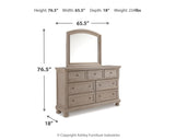 Lettner Panel Bed, Dresser and Mirror
