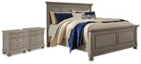 Lettner Panel Bed and 2 Nightstands