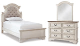Realyn Bed, Dresser and Mirror