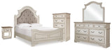 Realyn Panel Bed Dresser, Mirror, Chest and Nightstand