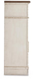Realyn Upholstered Panel Bed, Chest and 2 Nightstands