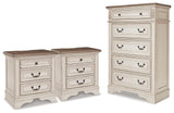 Realyn Chest and 2 Nightstands