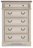 Realyn Storage Bed, Dresser, Chest and 2 Nightstands
