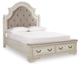 Realyn Storage Bed, Dresser and Mirror