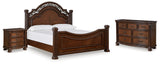 Lavinton Poster Bed with Dresser and Nightstand