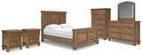 Feddinger Panel Bed, Dresser, Mirror, Chest and 2 Nightstands