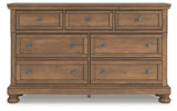 Feddinger Storage Sleigh Bed with Dresser and Nightstand