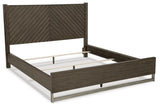 Arkenton Panel Bed with Mirrored Dresser