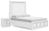 Chalanna Panel Storage Bed and Nightstand