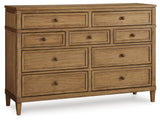 Sharlance Upholstered Panel Bed and Dresser