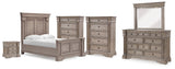 Blairhurst Panel Bed, Dresser, Mirror, 2 Chests and Nightstand