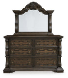 Maylee Panel Bed, Dresser, Mirror, Chest and 2 Nightstands