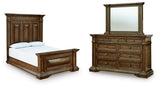 Frantanna Panel Bed, Dresser and Mirror