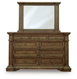 Frantanna Panel Storage Bed, Dresser and Mirror