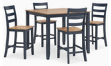 Millbrook Counter Height Dining Table and 4 Barstools (Set of 5)