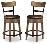 Pinnadel Counter Height Bar Stool (Set of 2)