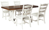 Valebeck Extendable Dining Table and 4 Chairs