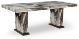 Jeshina Dining Table and 6 Chairs