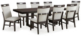 Neymorton Extendable Dining Table and 8 Chairs