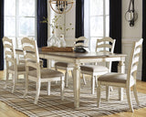 Realyn Extension Dining Table and 6 Chairs