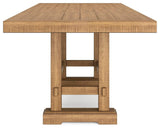 Havonplane Counter Height Extendable Dining Table and 10 Barstools with Storage